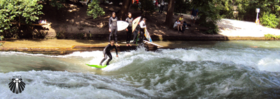 Surfistas em Englisher Garten