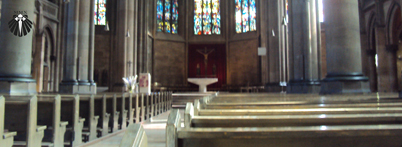 Igreja em frente ao albergue