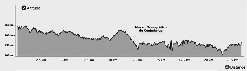 Topografia da 10ª etapa do Caminho Português